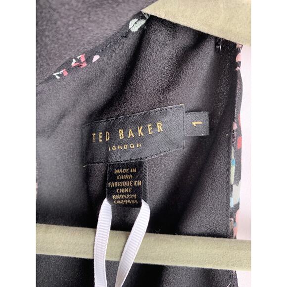 Ted Baker London Marcila Hazel High Neck Wide Leg Jumpsuit Size 2/4 Ted Baker 1 - Picture 12 of 14